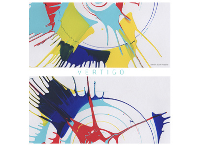 Vertigo abstract contemporary design paint poster splash