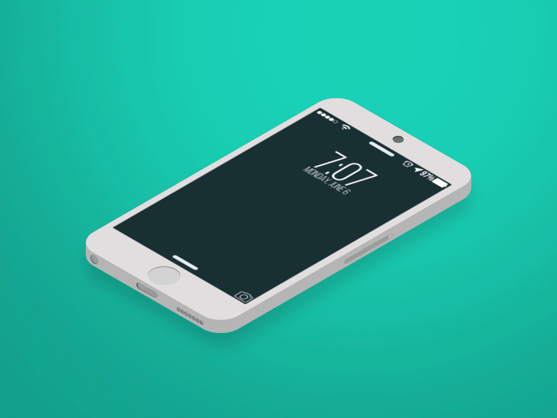 Iphone Isometric animation Dribbble app 3d aftereffects animation app dribbble dribbble app flat3.0 flatdesign iphone isometric ui ux