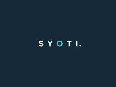 SYOTI Design is Live brand branding clean landing page logo minimal simple typography webdesign website