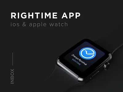 Rightime notification app app apple design apple notification ui ux watch