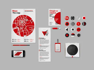 Chopin In The City branding icon identity logo logotype map mark minimal music piano sign stationery