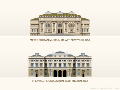 Museums #2 - infographic elements building design flat house illustration museum vector