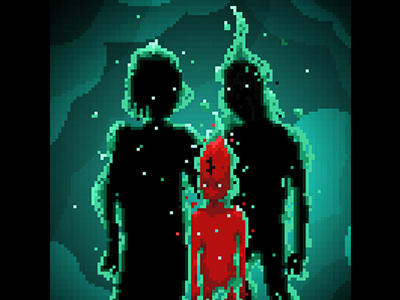 Weird family illustration pixel art pixelvisible