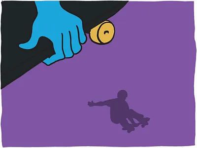 Pro Freestyle Skateboard illustration drawing freestyle illustration jump pro freestyle series skate skateboard