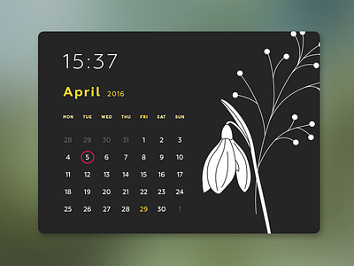 Daily UI Challenge 038 — Calendar calendar dailyui dailyui038 interface ui uidesign userinterface ux uxdesign web webdesign