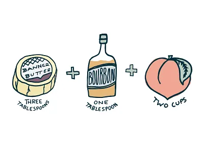 Summer in the South bourbon drawing fruit hand drawn hand type hand typography illustration lettering shapes sketch texture typography