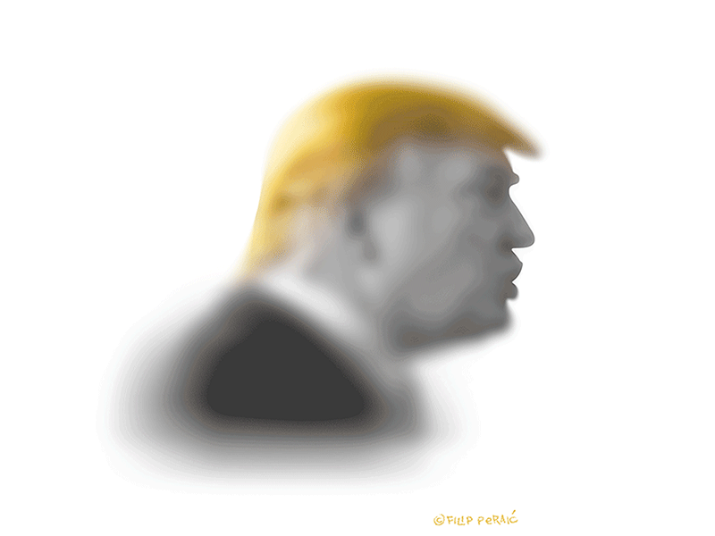 Donald Trump Is A animation art ass donald drawing gif hair illustration lettering portrait trump