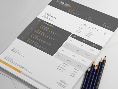 Invoice bill business corporate invoice invoice design invoice template stationary template