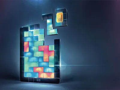 Tablet card chip game ipad sim tablet tetris