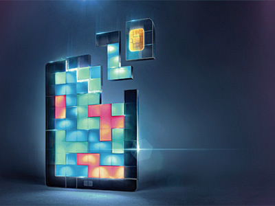 Tablet card chip game ipad sim tablet tetris