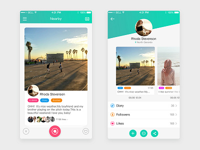 Daily UI #018 App app design nearby person ui