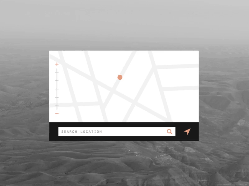 Daily UI - Location Tracker daily ui gif location minimal photography tracker travel ui user