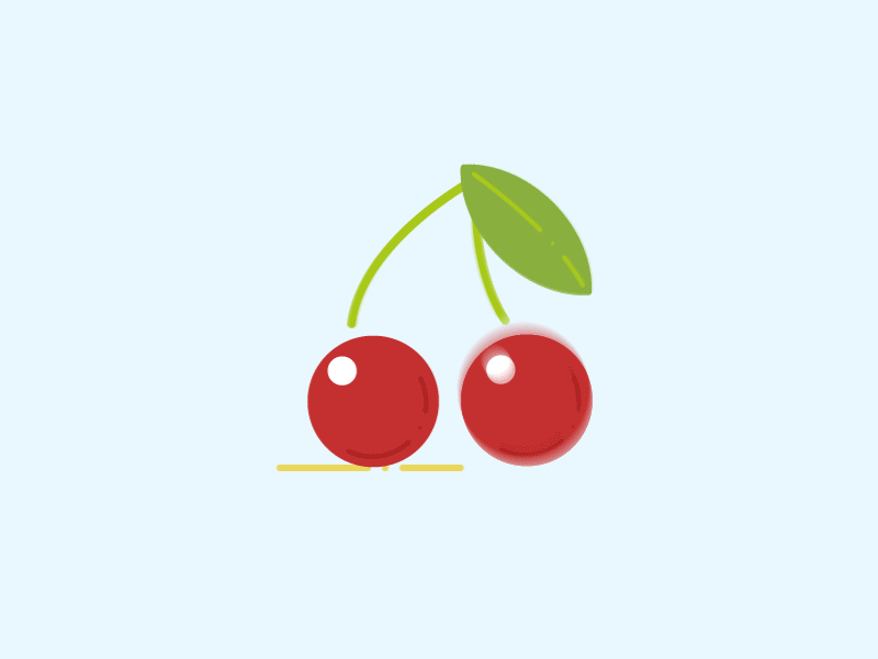 Walking cherries berries cherries cherry walking cycle