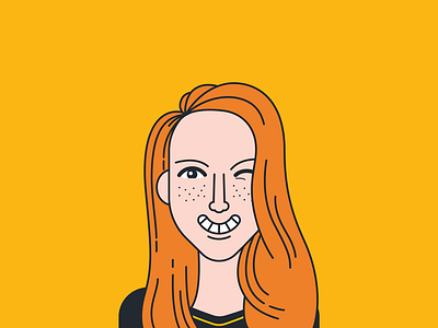 Sara's Blog Avatar avatar face portait vector