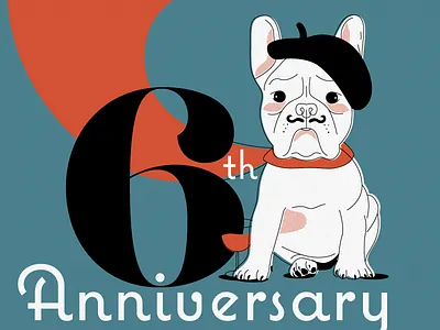 lil Frenchie dog french french bulldog illustration