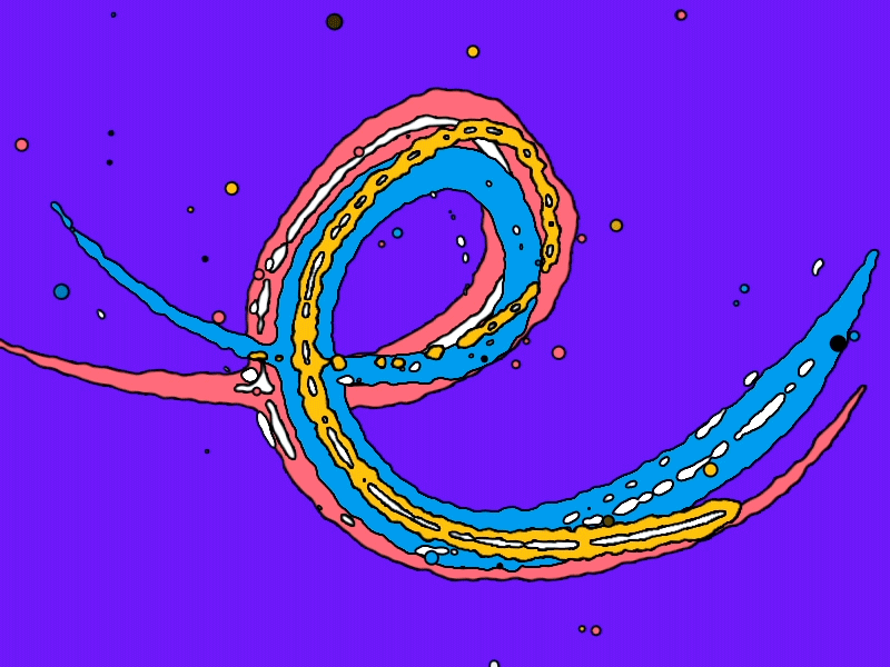 E 36daysoftype alphabet animation e letter