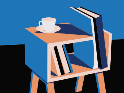 Books books furniture vector