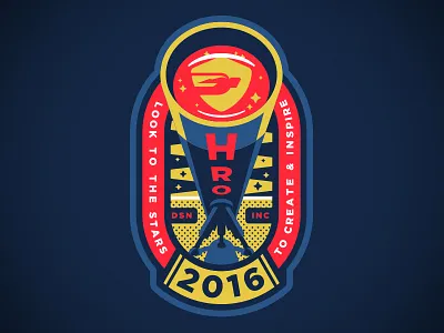 Telescope Badge badge space stars telescope