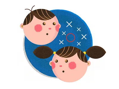 Jacks + Ball illustration jacks and balls kids