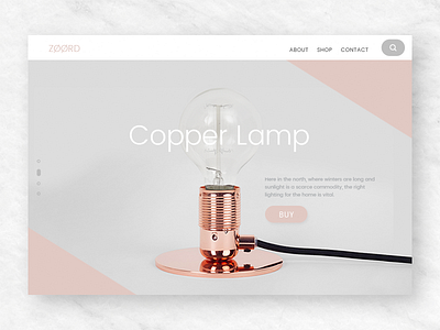 Daily UI #003 – Landing Page daily lamp landing page ui web