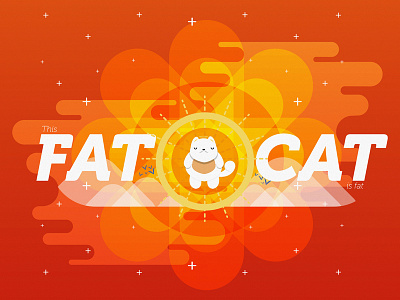 FAT CAT cat diez fat ilustracion is mexico trece trecediez