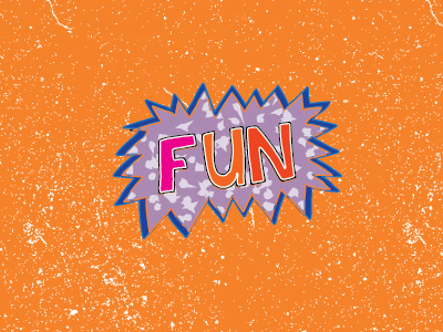 Fun fun hand drawn illustration vector graphic