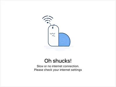 No or Slow Internet Connection app blank character design empty state graphic design icon illustration line art ui