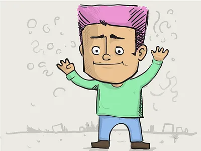 Confetti cartoon cartooning doodle illustrator