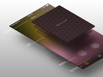 Intuition training app - INTU App app appdesign clean flat intuition simple training ui ux