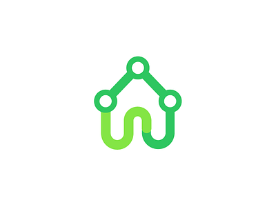 Smart Home building connect connected connectivity green home house icon internet internet of things logo smart