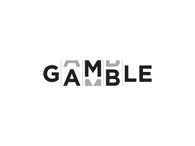 Gamble Logo branding identity casinos casino black white clever logotype superb roulette gambling fabulous icon brand best gamble slot illustration minimal flat logo illustration sketch logos idea clever song negative space awesome creative