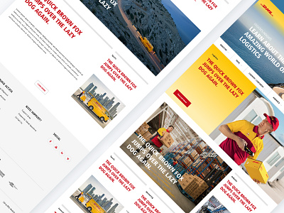 DHL Global Relaunch (Smart Grid) blog dhl grid news ui website