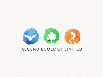 Ascend bat branding design ecologist ecology lizard logo logomark nature outdoors tree trees