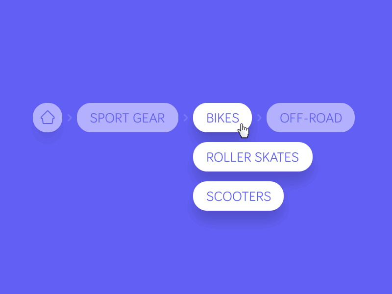 Breadcrumbs dailyui #056 animation breadcrumbs gif hover menu navigation