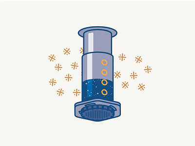 Aeropress aeropress brew caffeine coffee illustration pattern series vector