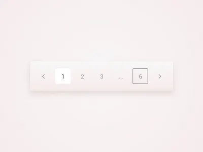 Pagination flat minimal numbers page pages pagination ui