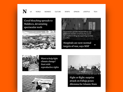 Daily UI #094 - News daily ui dailyui grid news news design ui design user interface design web design