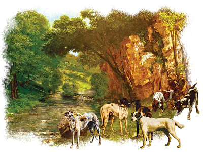 Illustration for a Newspaper Column courbet gustave illustration photoshop