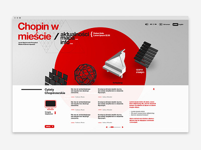 Chopin In The City - Website branding identity logo logotype map minimal music piano ui ux webdesign website