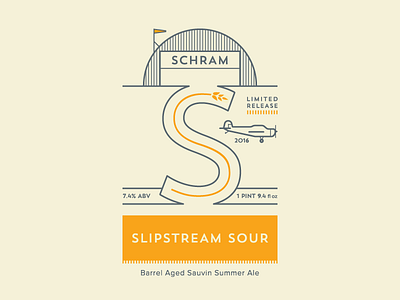 Slipstream Sour beer label packaging