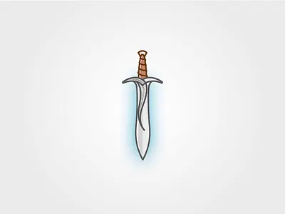 Sting illustration lord of rings sting sword the