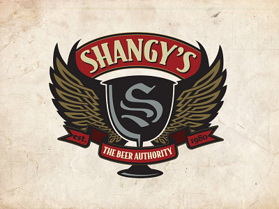 Logo Redesign for Shangy's ale beer belgian branding chalice craft beer industry logo redesign retail wings