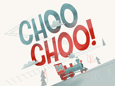 Choo choo childrens book choo hand drawn type steam train train trains