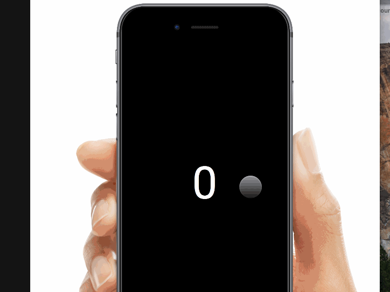 Counter App - prototype app framer framerjs gif ios prototype