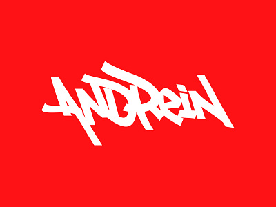 Andrein and andrein lettering rain