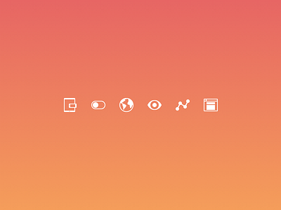General Theme Features analytics browser eye graph icons options responsive retina seo toggle web world