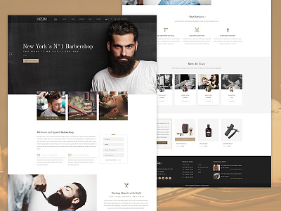 Cigawel Barber Shop barber design layout minimal modern retail shop website wordpress theme