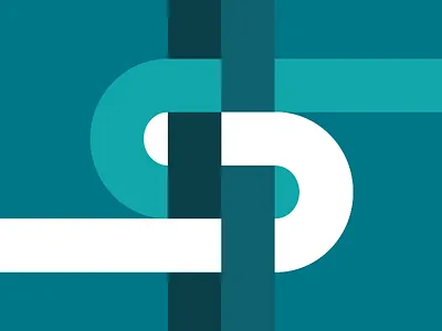 $ Abstraction 60s clean geometric illustration midcentury modern vector