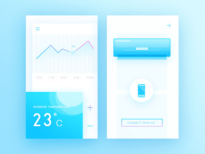 Air Condition Control app ac air condition blue card neat