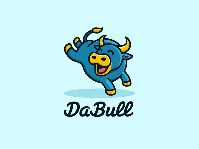 DaBull - Final Logo animal character mascot app apps application brand branding identity bull matador toro child children cute fun funny flat cartoon comic geometry geometric happy happiness logo mark spain illustration symbol icon